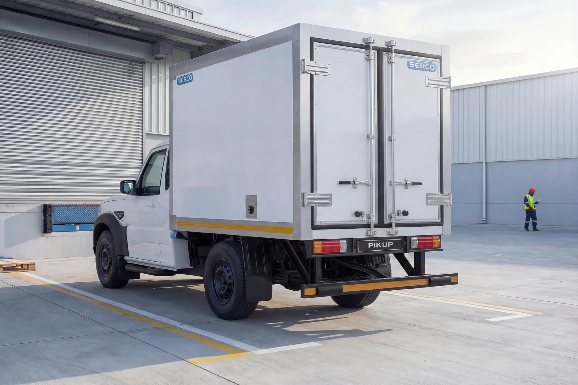 S4 Refrigeration rear view showing the insulated load box doors